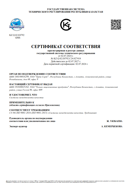 ISO 9001 - РУС